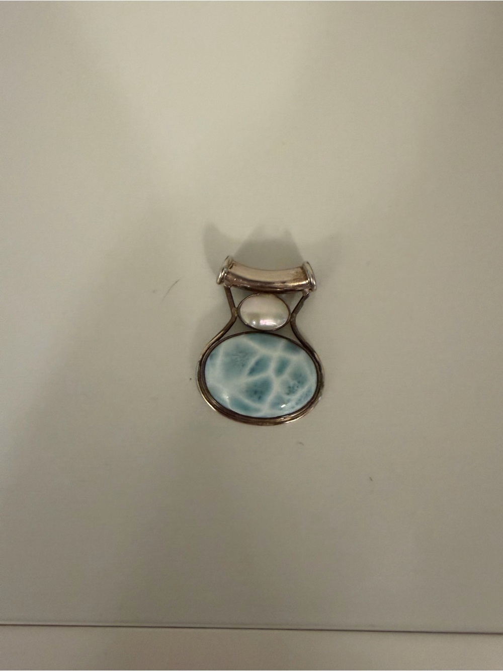Gorgeous larimar pendent